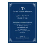 Formal Affair Graduation Party Invitation - Navy
