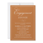 FORMAL ORANGE | ENGAGEMENT DINNER INVITATION