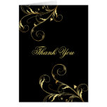 Formal Thank You Cards - Gold and Burgundy