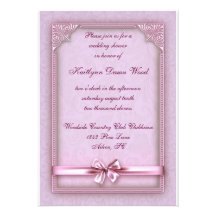 Formal Wedding Shower Personalized Invitation