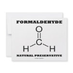 Formaldehyde Natural Preservative (Molecule) Personalized Invitation