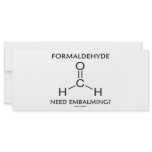 Formaldehyde Need Embalming? (Chemistry Humour) rack cards
