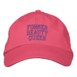 Former Beauty Queen embroidered hats
