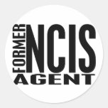 Former NCIS Agent Round Sticker
