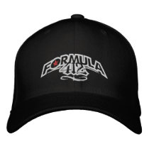 Formula412 - Rocker Logo Cap - BLK Embroidered Baseball Caps