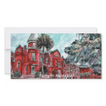 Forsyth Mansion Savannah Georgia art painting photo cards