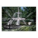 Forsyth Park Water Fountain Savannah Georgia GA cards