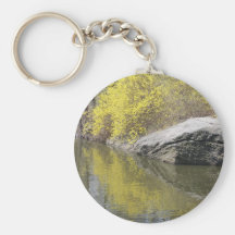 forsythia and reflection keychains