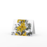 Forsythia blossom notecard