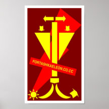 Fort Ashkaeleon Abstract Dragon Print