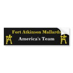 Fort Atkinson Mallards Bumber Sticker bumper stickers