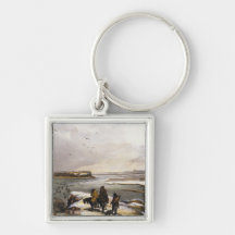 Fort Clark on the Missouri, February 1834, plate 1 Keychains