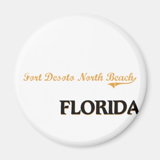 Fort Desoto North Beach Florida Classic Refrigerator Magnet