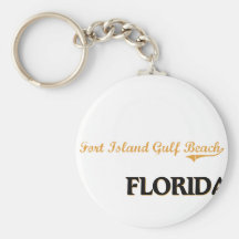 Fort Island Gulf Beach Florida Classic Key Chains