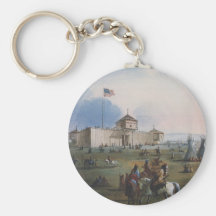 Fort Laramie, Sublette Fort, Fort William, Miller Keychain