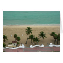 Fort Lauderdale Beach Aerial Card