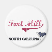 Fort Mill South Carolina City Classic Magnet
