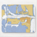 Fort Pierce FL Nautical  Harbor Chart mousepad