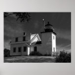 Fort Point Light, Stockton Springs, Maine B&W Posters