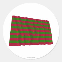 Fort Sackville Waving Flag Round Sticker