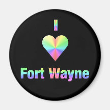Fort Wayne -- Pastels Fridge Magnets