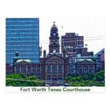 Fort Worh Texas Courhouse Postcards