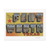 Fort Worth, Texas - Large Letter Scenes Postcard