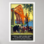 Forth Bridge, Scotland- Flying Scotsman Print