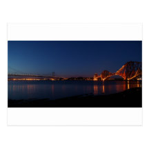 Forth Bridges at Night Postcards