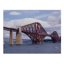 Forth Rail Bridge, Scotland Postcard