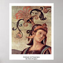Fortitudo And Temperance By Pietro Perugino Print