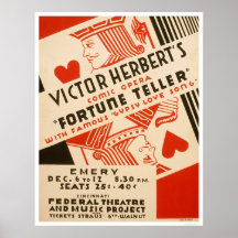 Fortune Teller Opera 1937 WPA Print