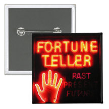 Fortune Teller - Past Present & Future Pinback Button