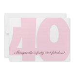 Forty and Fabulous Birthday Party Invitation