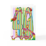 Forty, fortieth birthday card, 40th