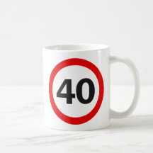 Forty Road Sign Coffee Mug
