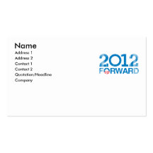 Forward 2012 Vintage Business Card Template