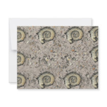 fossil background personalized invitation