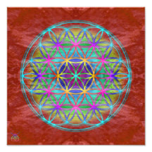 Foto Poster ~ Healing~Energy "Flower Of Life"