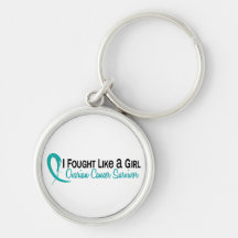 Fought Like A Girl Ovarian Cancer 6S Key Chains
