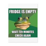 Foul Bachel Frog Empty Fridge postcards