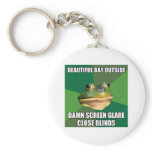 Foul Bachelor Frog Beautiful Day keychains