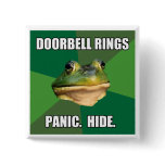 Foul Bachelor Frog Doorbell Rings buttons