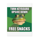 Foul Bachelor Frog Free Snscks postcards