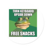 Foul Bachelor Frog Free Snscks stickers