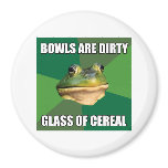 Foul Bachelor Frog Glass of Cereal magnets