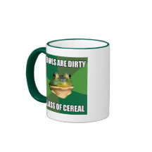 Foul Bachelor Frog Glass of Cereal Mugs