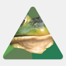 Foul Bachelor Frog Triangle Stickers