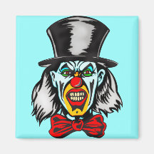 Foul Evil Clown Refrigerator Magnets