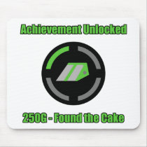 Found the Cake - Achievement Unlocked Mouse Pad